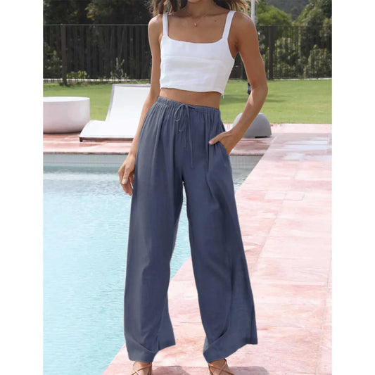 COASTLINE LINEN TROUSERS