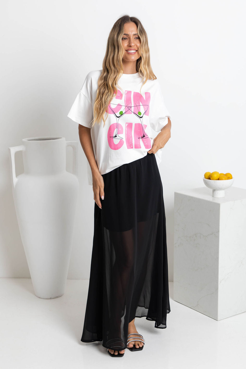 NOIR FLOW SKIRT