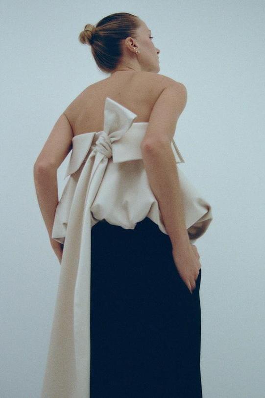 MONACO BOW-SCULPT TUBE TOP
