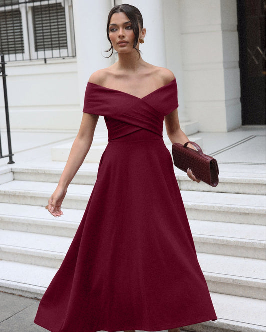 THE BORDEAUX GRACE DRESS