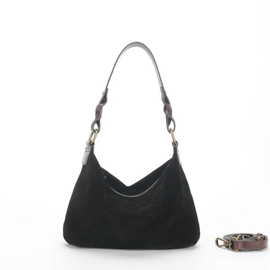 ELARA SUEDE SHOULDER BAG